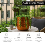 Load image into Gallery viewer, Aurum Hammered Finish Metal Accent Vase