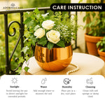 Load image into Gallery viewer, Lustre Metallic Finish Accent Metal Bowl
