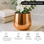 Load image into Gallery viewer, Lustre Gold Metallic Finish Accent Metal Vase