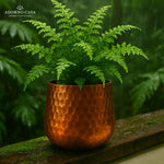 Load image into Gallery viewer, Aurum Hammered Finish Metal Accent Vase