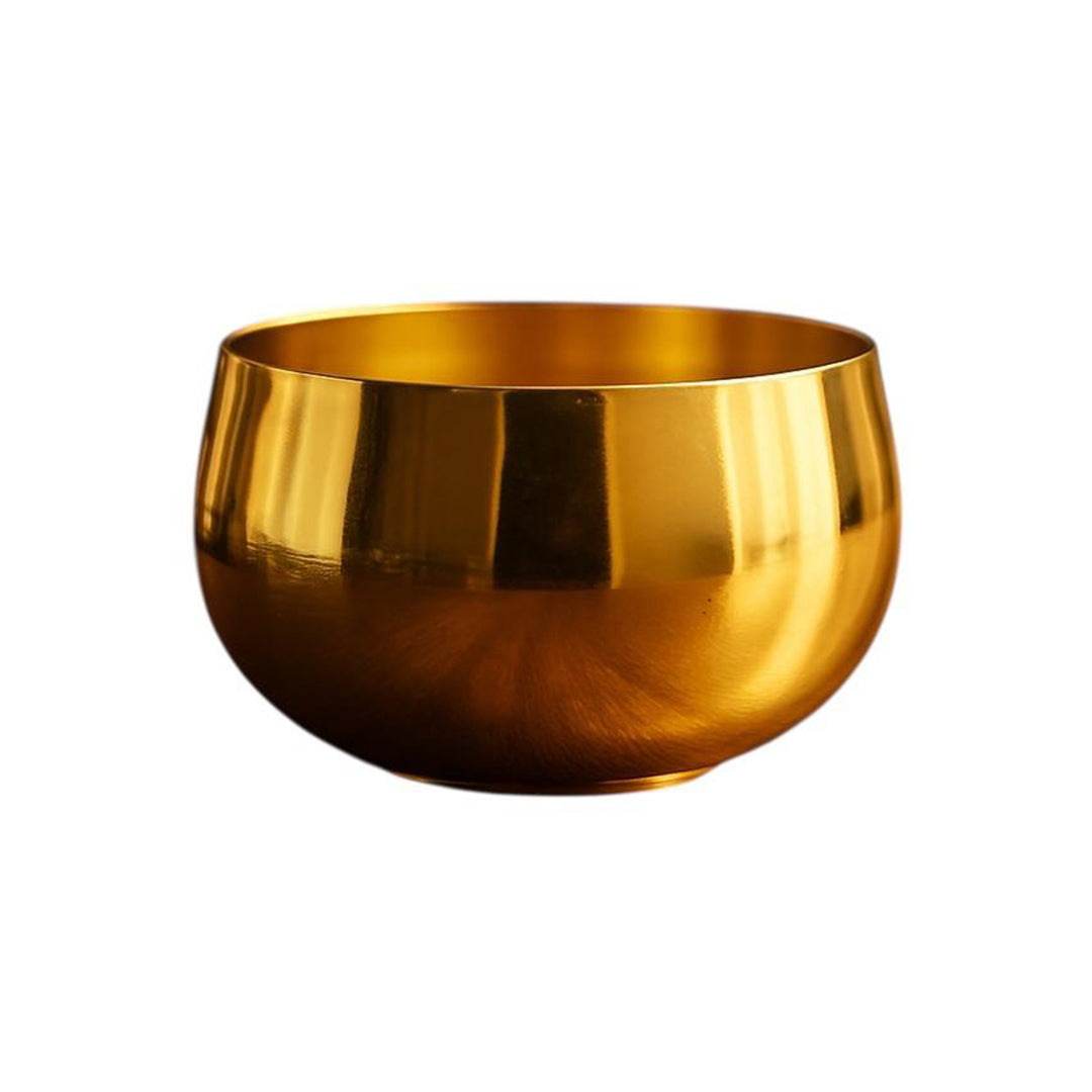 Lustre Metallic Finish Accent Metal Bowl