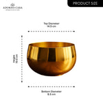 Load image into Gallery viewer, Lustre Metallic Finish Accent Metal Bowl
