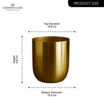 Load image into Gallery viewer, Auric Metal Polished Pots with Minimalist Curves