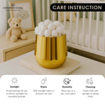 Load image into Gallery viewer, Lustre Gold Metallic Finish Accent Metal Vase