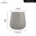 Load image into Gallery viewer, Noire Sculpt Matte Powder-Coated Metal Vase
