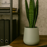 Load image into Gallery viewer, Noire Sculpt Matte Powder-Coated Metal Vase
