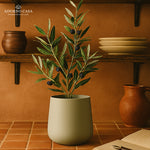 Load image into Gallery viewer, Noire Sculpt Matte Powder-Coated Metal Vase
