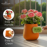 Load image into Gallery viewer, Noire Sculpt Matte Powder-Coated Metal Vase
