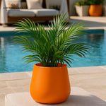 Load image into Gallery viewer, Noire Sculpt Matte Powder-Coated Metal Vase
