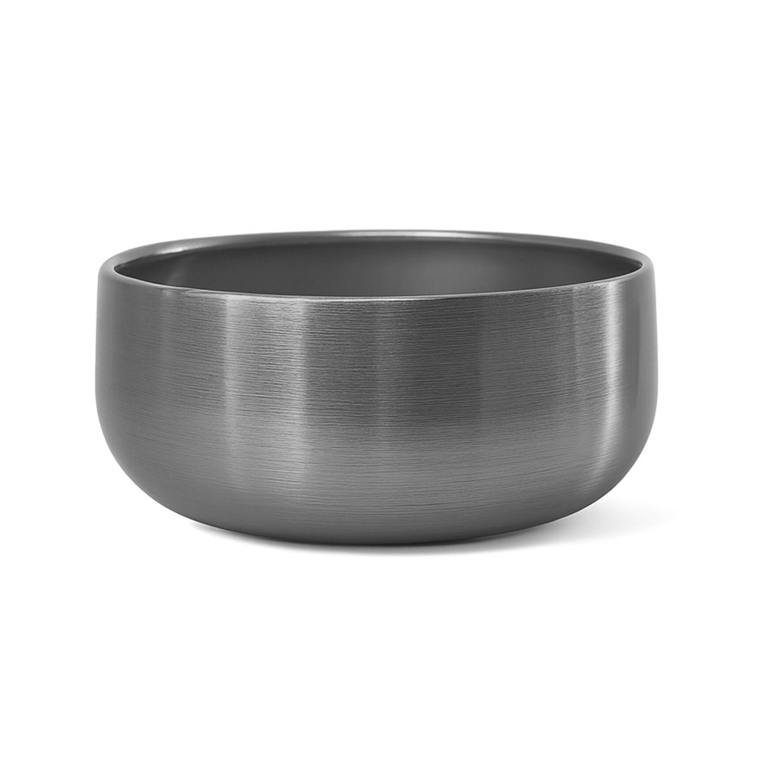 Halo Metallic Finish Rounded Metal Bowl