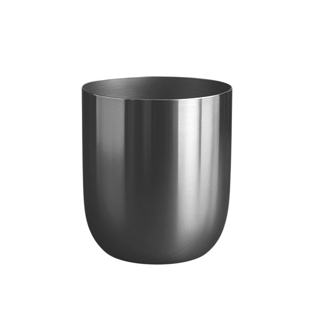 Auric Metal Polished Pots with Minimalist Curves