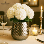 Load image into Gallery viewer, Aurum Hammered Finish Metal Accent Vase