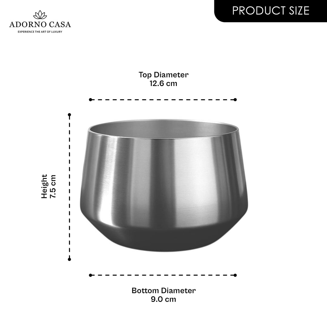 Lustre Sculpted Finish Accent Metal Bowl