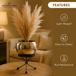 Load image into Gallery viewer, Luna Metal Pot Paired with a Sturdy Black Iron Stand