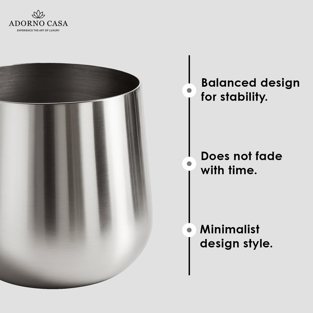 Lustre Gold Metallic Finish Accent Metal Vase