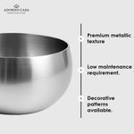 Load image into Gallery viewer, Lustre Metallic Finish Accent Metal Bowl
