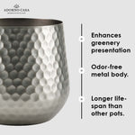 Load image into Gallery viewer, Aurum Hammered Finish Metal Accent Vase
