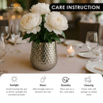 Load image into Gallery viewer, Aurum Hammered Finish Metal Accent Vase