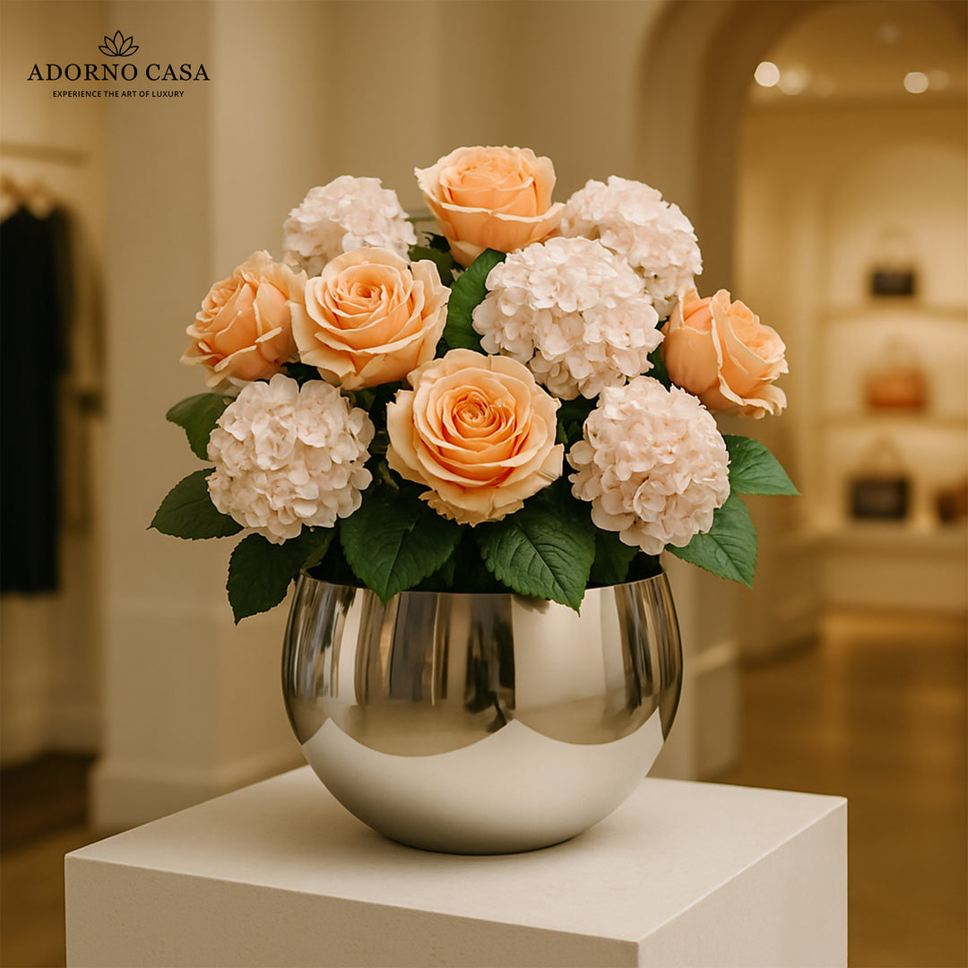 Lustre Metallic Finish Accent Metal Bowl