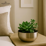 Load image into Gallery viewer, Halo Metallic Finish Rounded Metal Bowl
