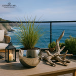 Load image into Gallery viewer, Lustre Metallic Finish Accent Metal Bowl
