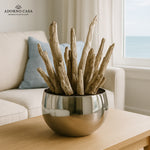 Load image into Gallery viewer, Lustre Metallic Finish Accent Metal Bowl
